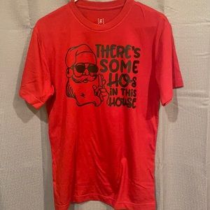 Ho’s in this house Santa tee BNWOT